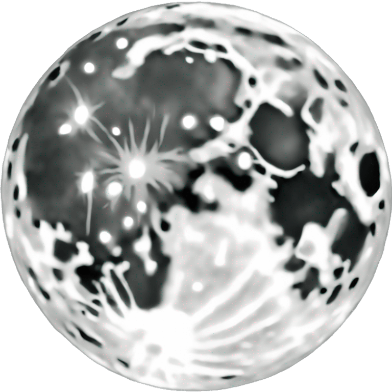 white full moon with visible craters emoji