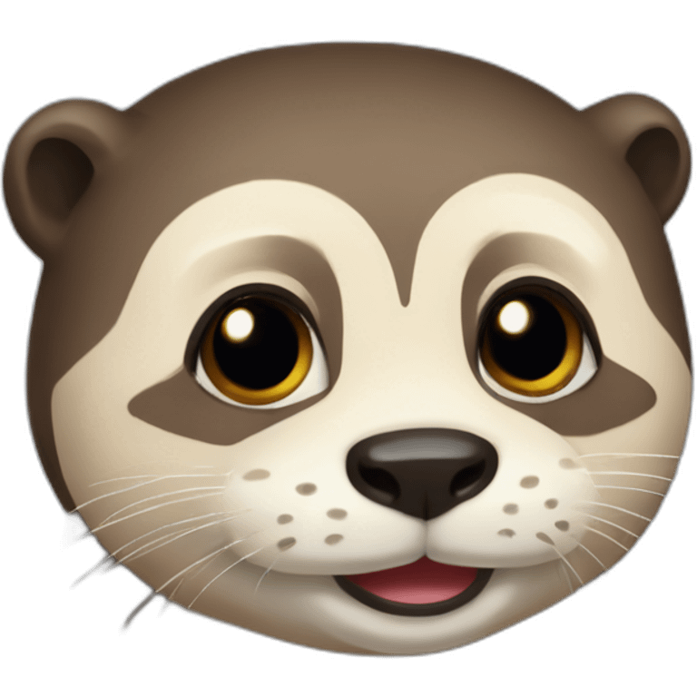 mignonne loutre bouchère emoji