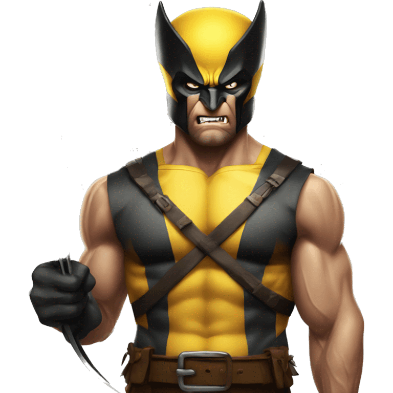 Wolverine with a bow emoji