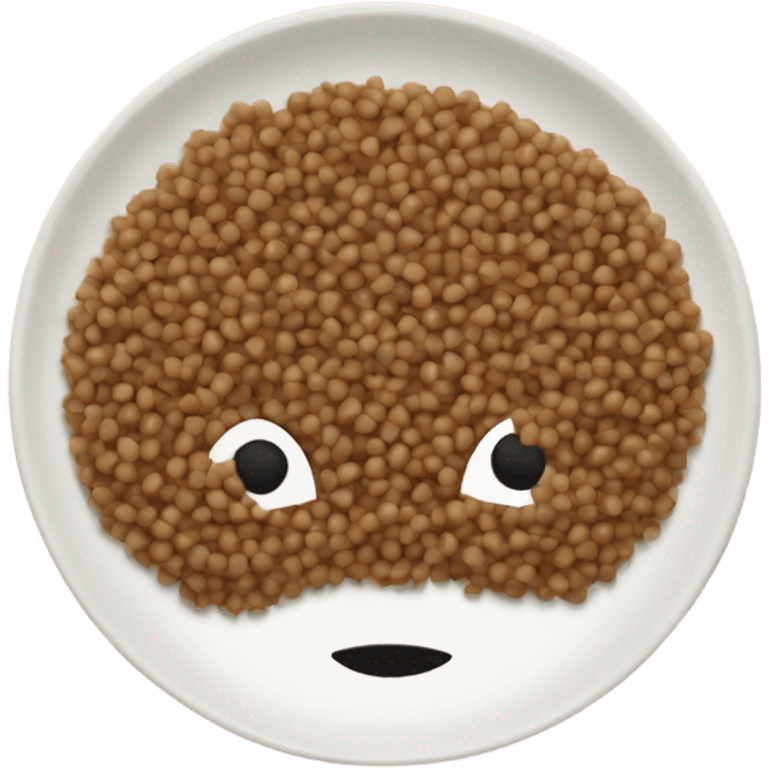 buckwheat in a plate emoji