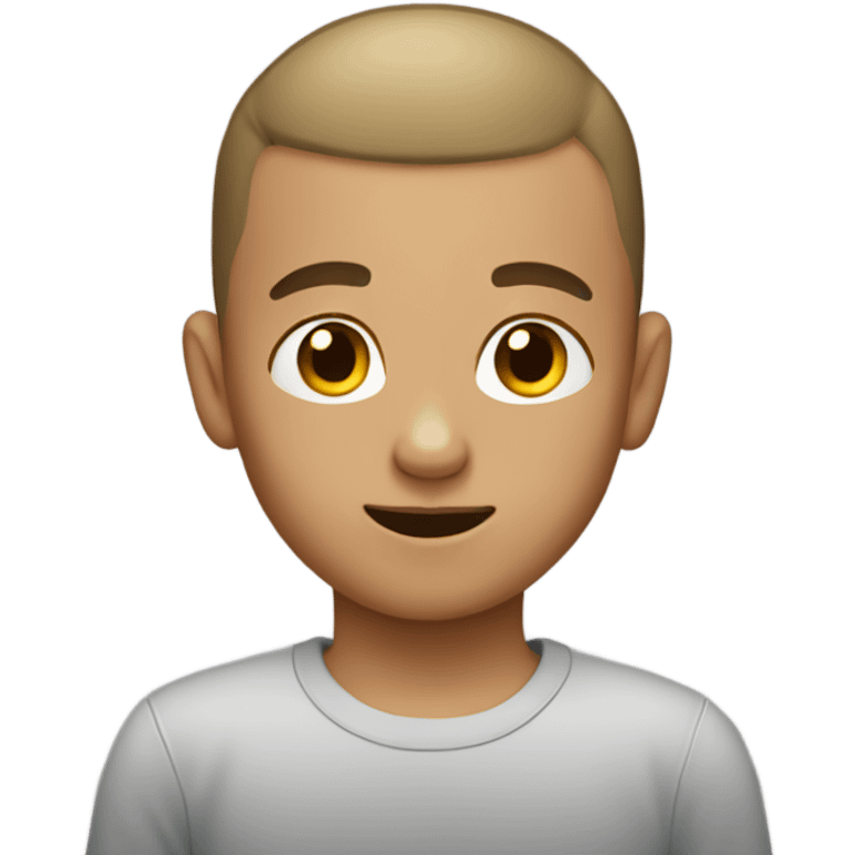 Boy with buzzcut  emoji