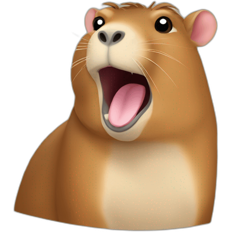 Singing capybara emoji