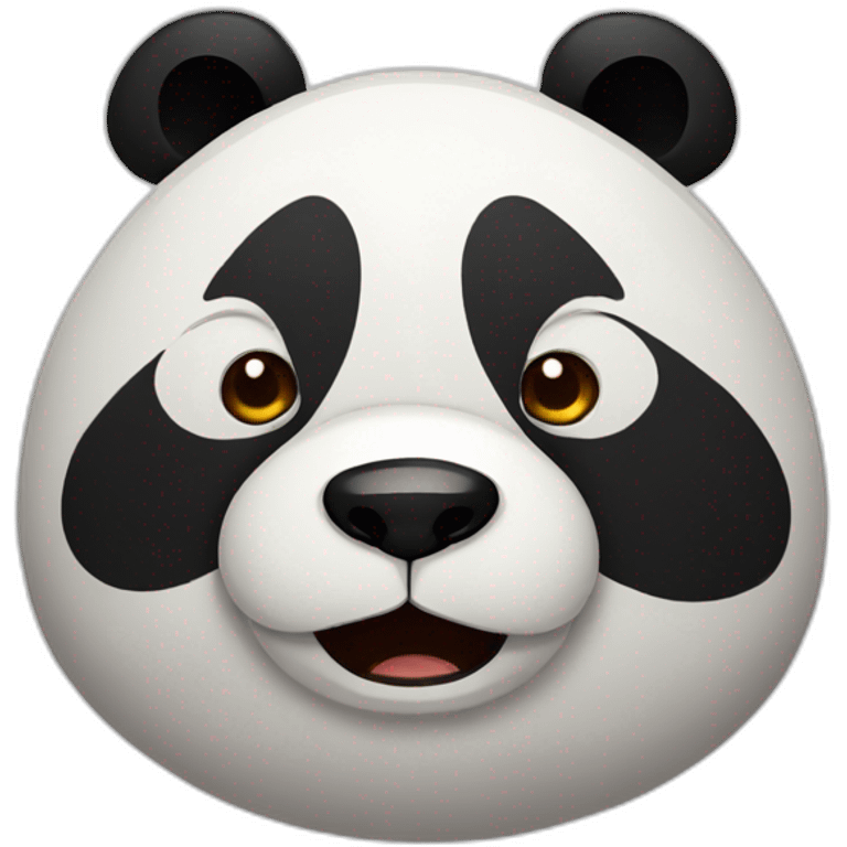 Tired panda emoji