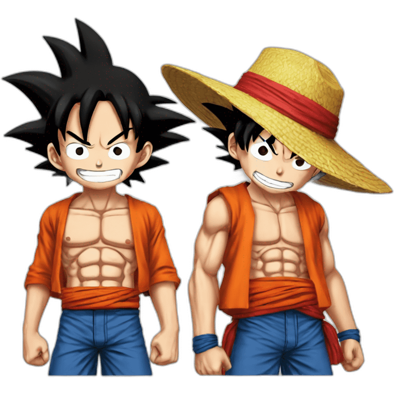 Luffy avec son goku emoji