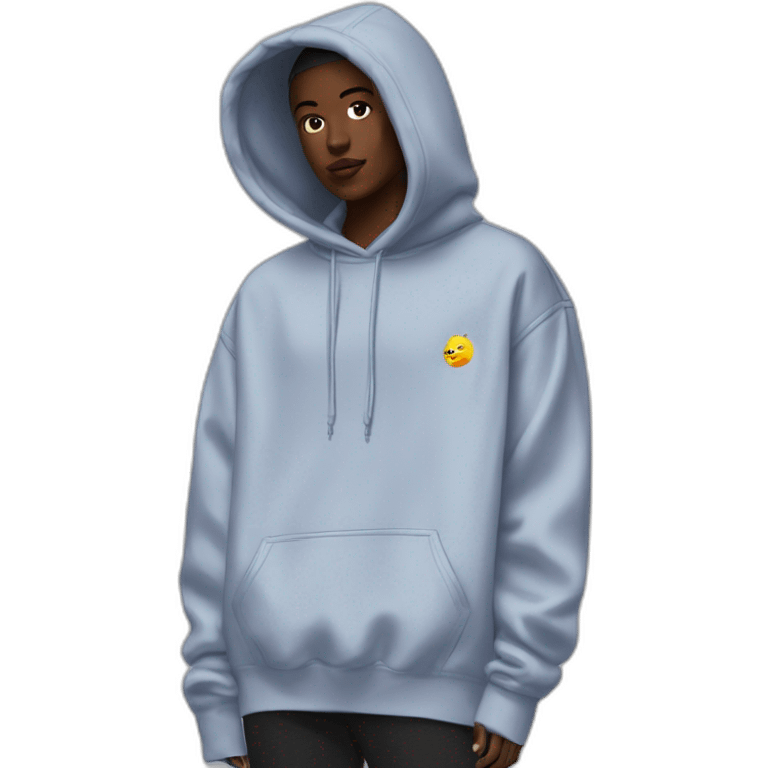 balenciaga yeezy gap hoodie oversized emoji