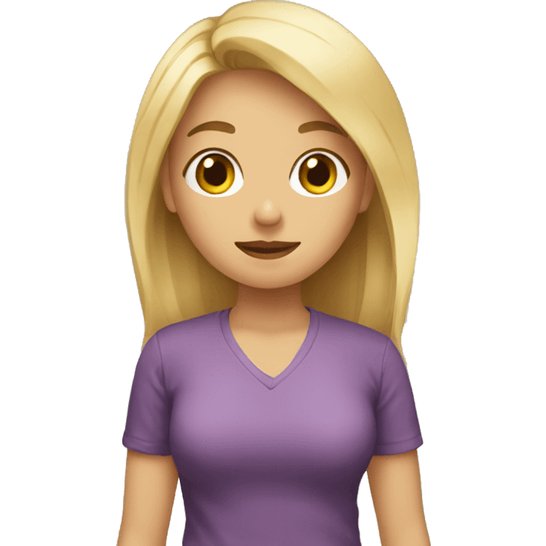 Rubia moño emoji