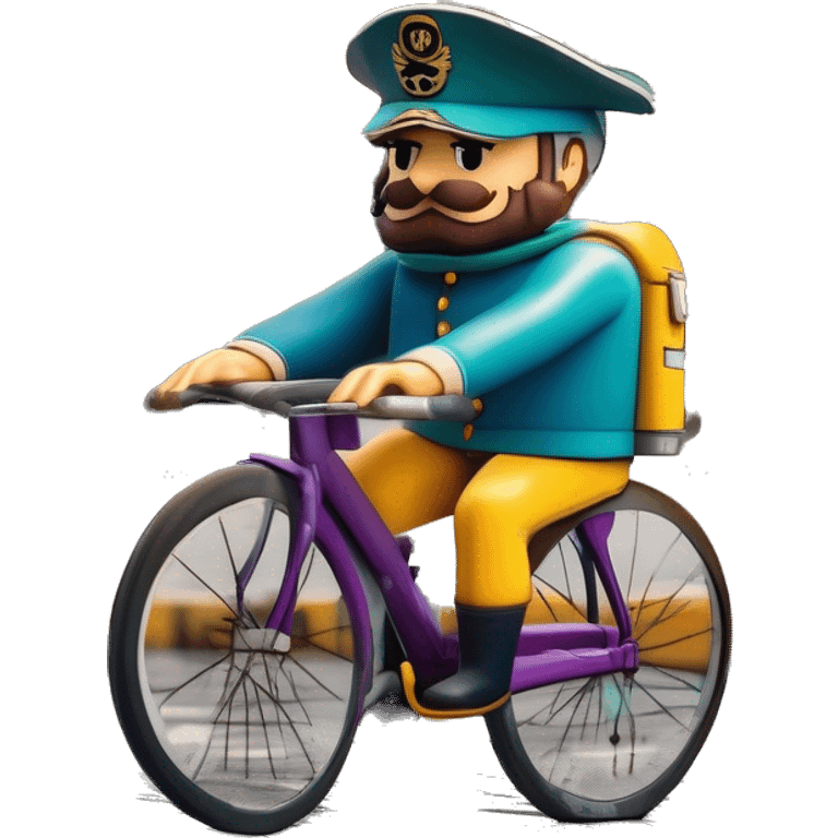 capitaine IB sur un velo emoji