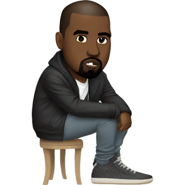 Kanye west with heels emoji