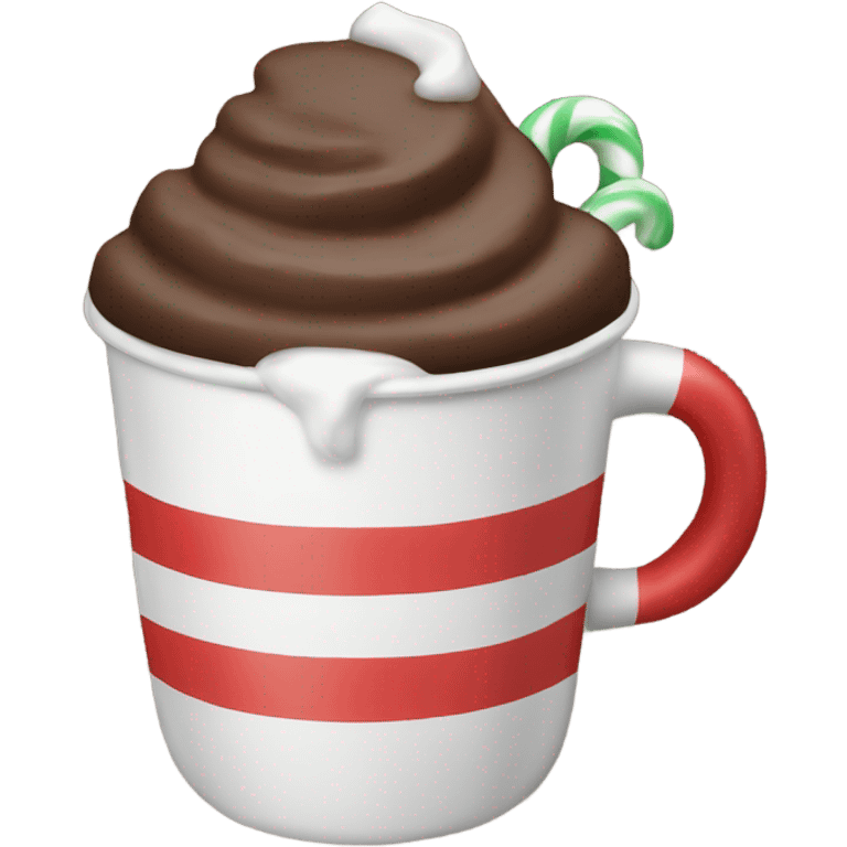 Peppermint hot chocolate  emoji