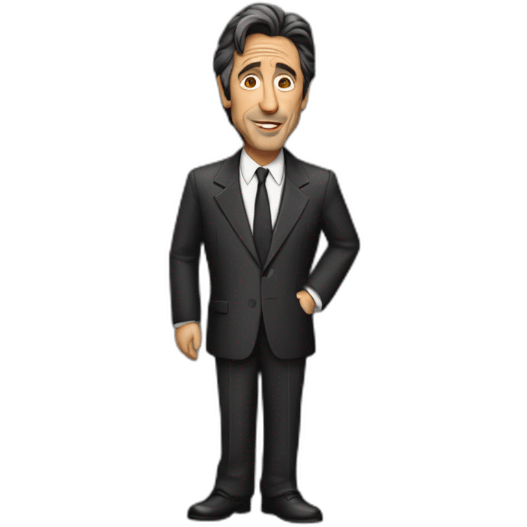 al pacino cartoon wearing suit emoji