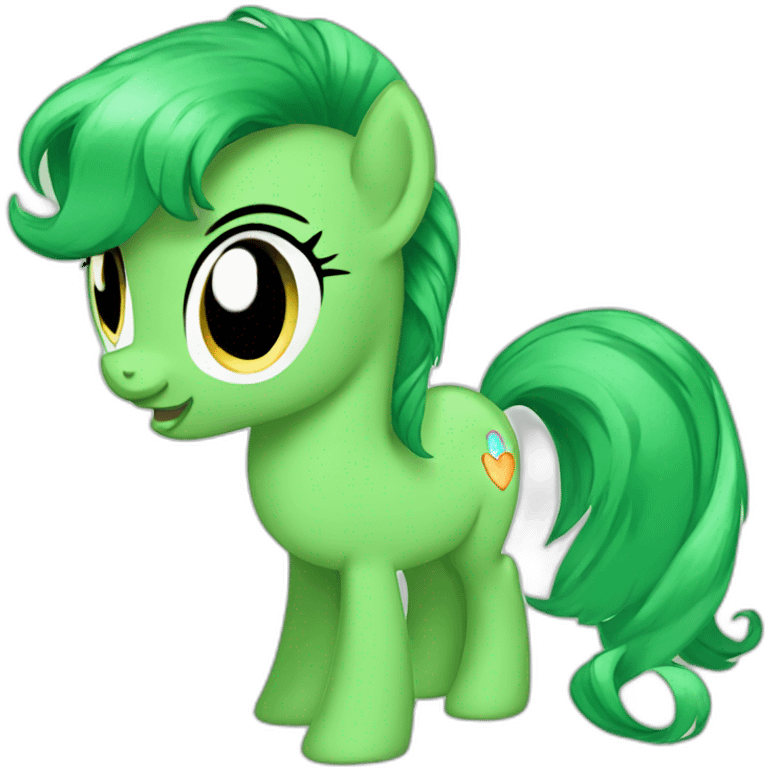 Green my little pony emoji