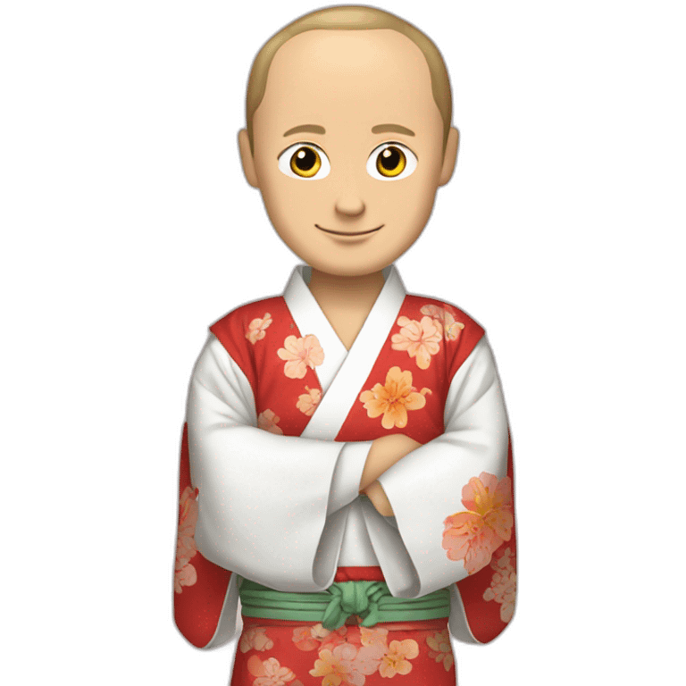 Putin wear kimono emoji