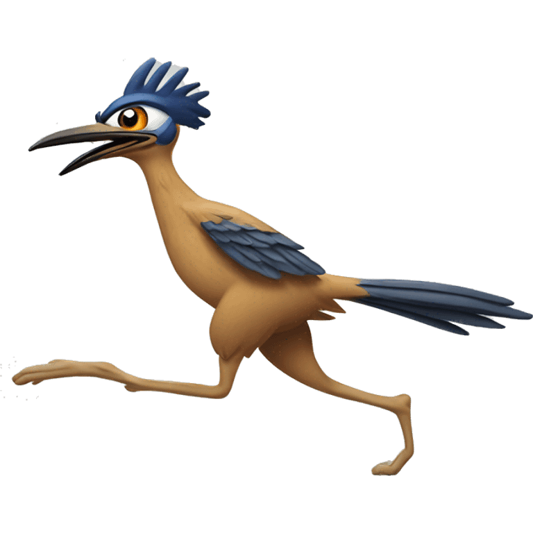 road runner in fast run emoji