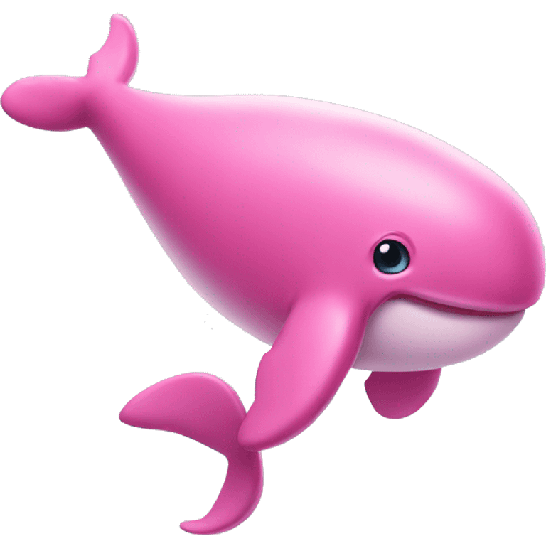 Pink flying whale emoji