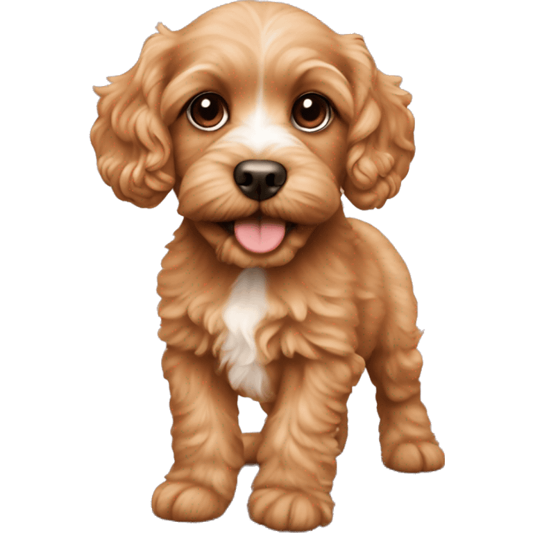 apricot cavapoo puppy emoji