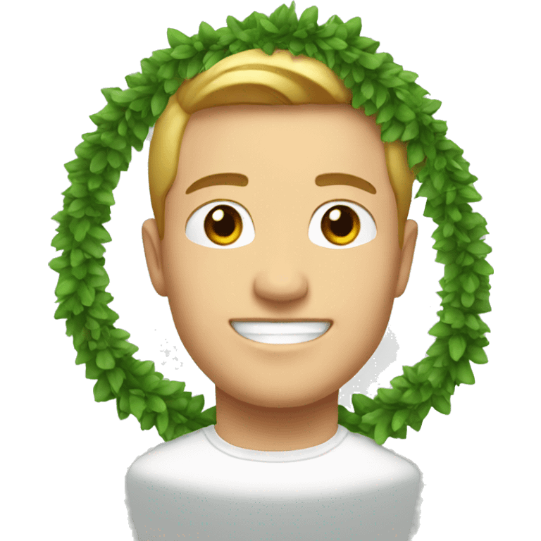 Green garland  emoji