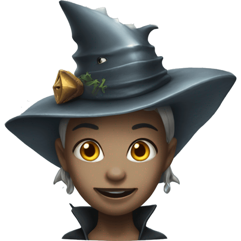 shark witch tophat emoji