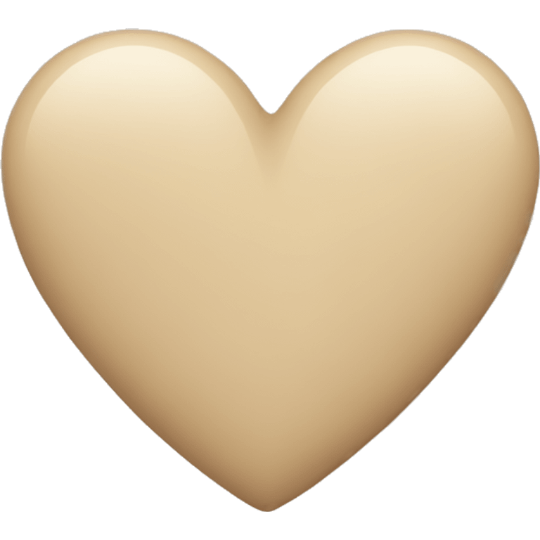 Beige heart  emoji