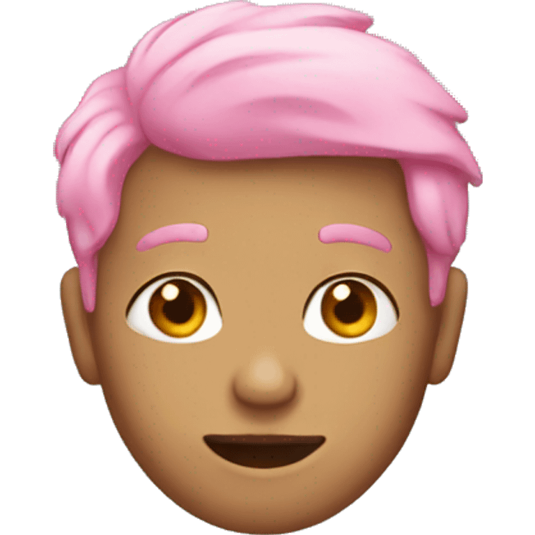 pink-haired boy with earrings emoji