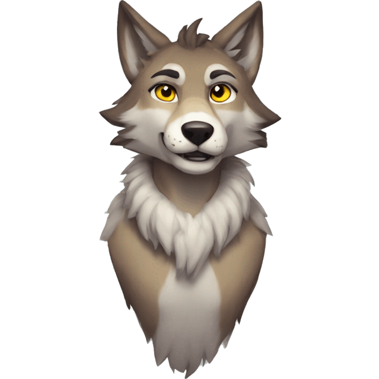 Anthro Wolf Sona emoji