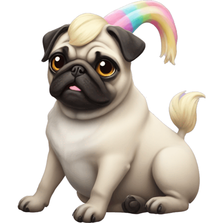 Pug unicorn  emoji