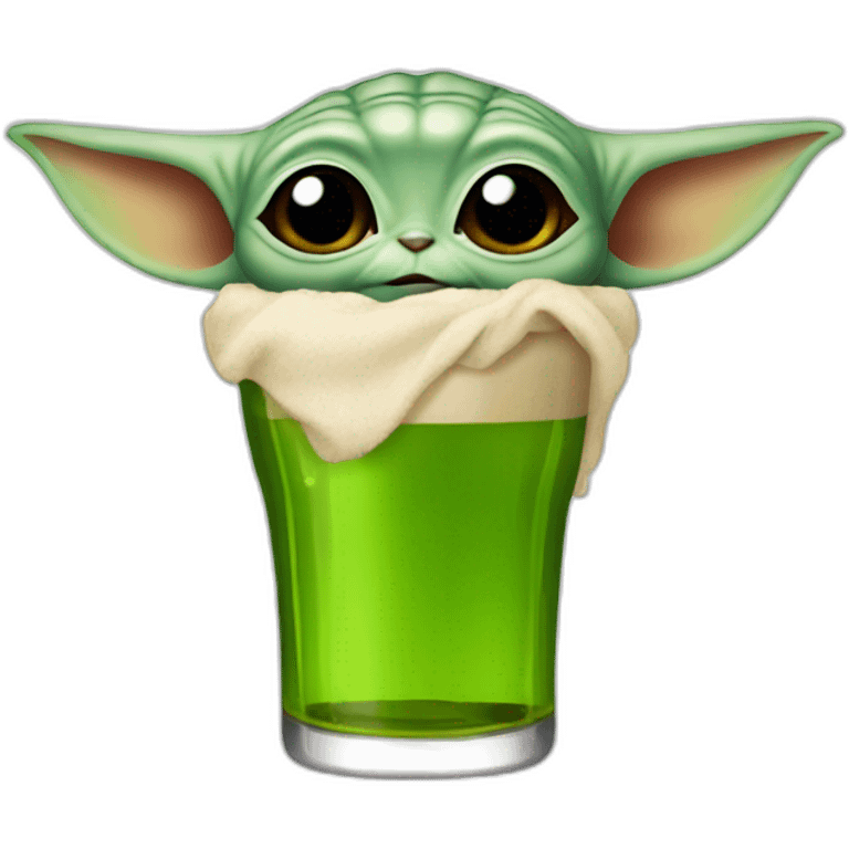 Baby yoda beer  emoji