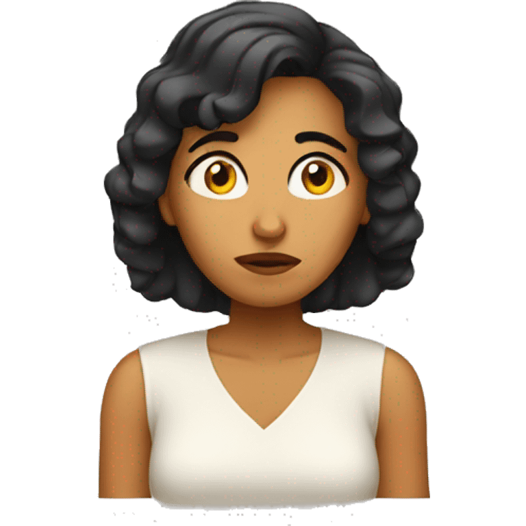 Latin Woman worried emoji