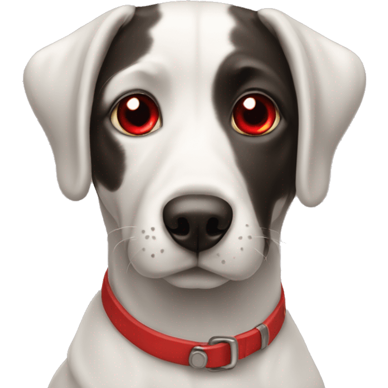 Dog with red eyes emoji