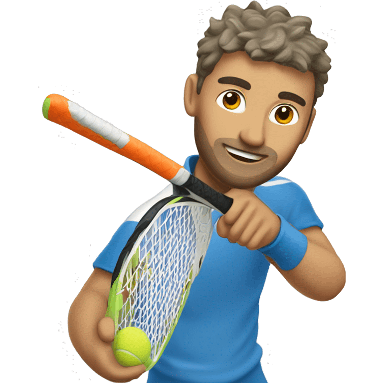 jugador de padel con pala emoji