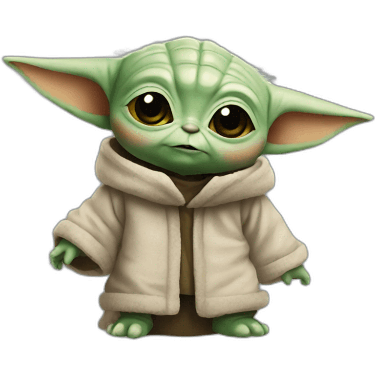 sassy baby yoda emoji