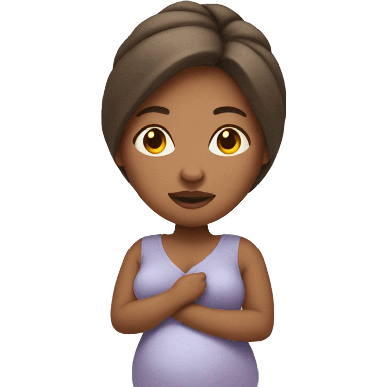 pregnant woman light skin emoji