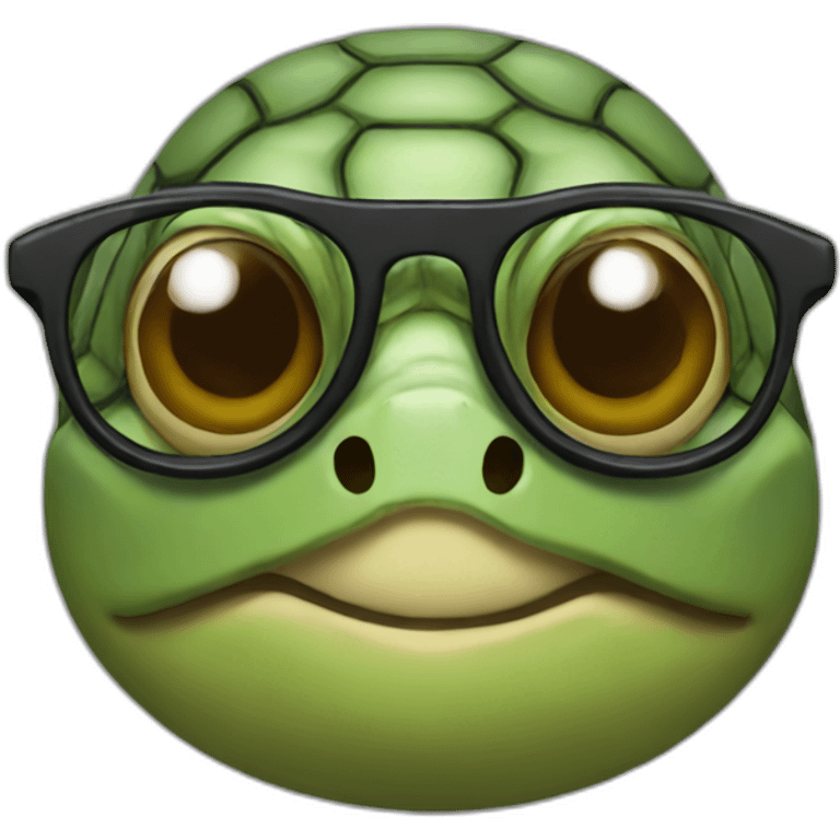 turtle with glasses emoji