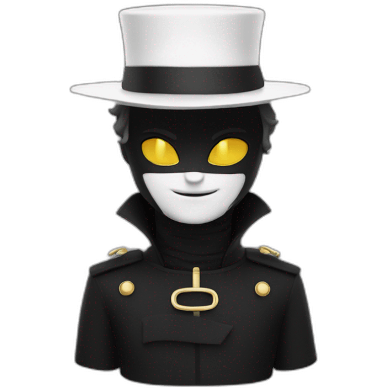 Chat noir et blanc emoji