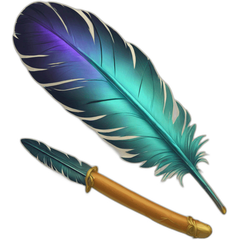 magic feather writting emoji