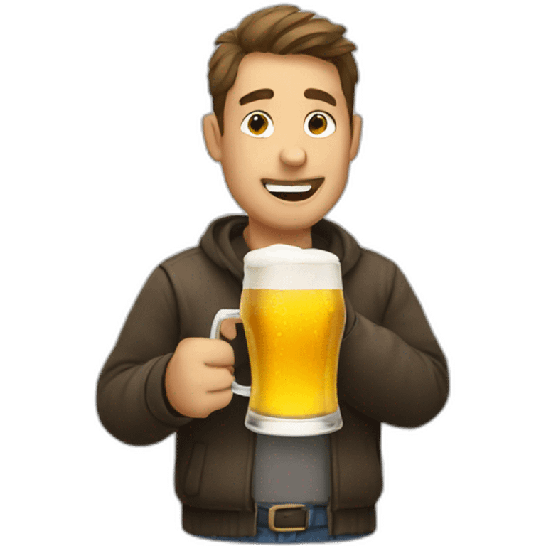 man-drinking-beer emoji