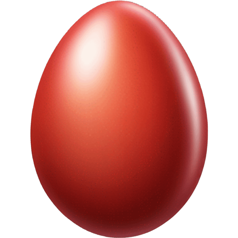 Red egg emoji