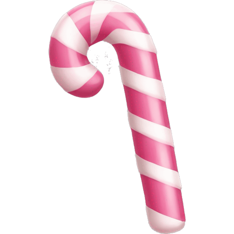 Light pink candy cane emoji