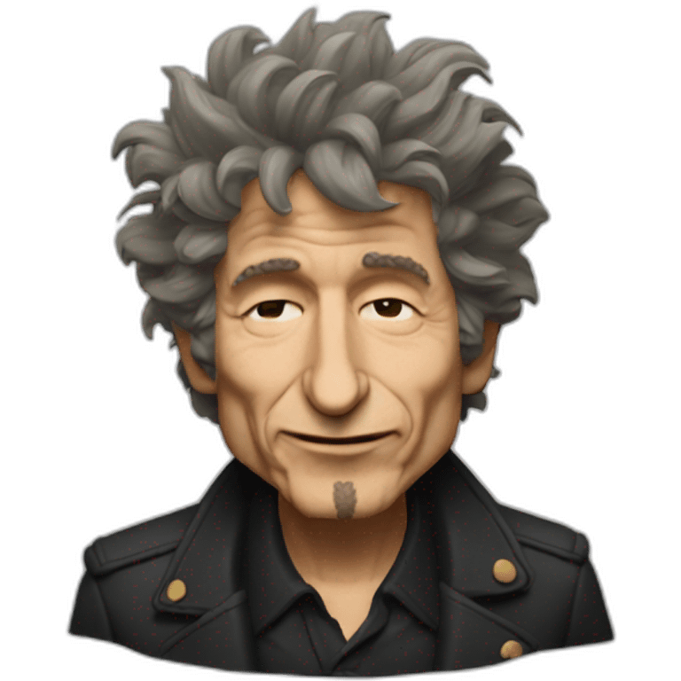 Bob Dylan winking emoji