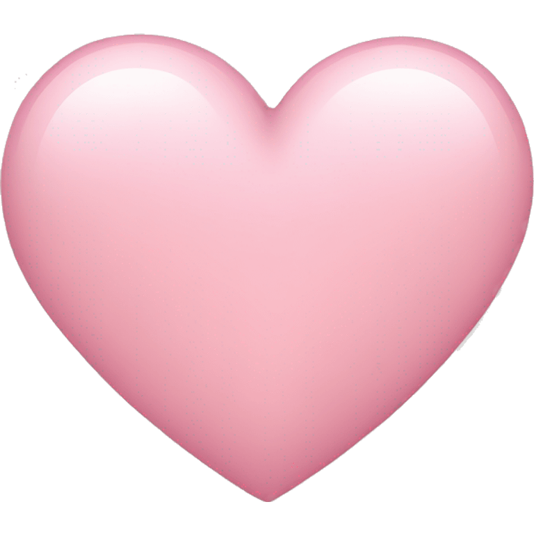 Light pink heart emoji