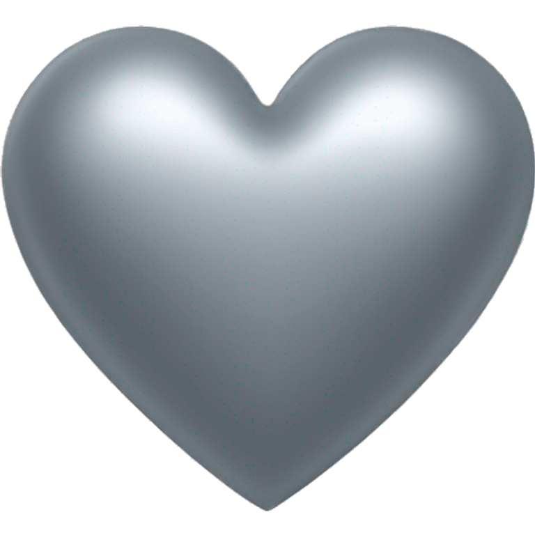 silver grey Heart emoji