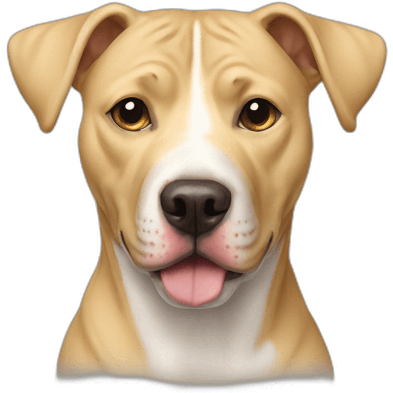 Dog mixed pitbull labrator size small all blonde emoji