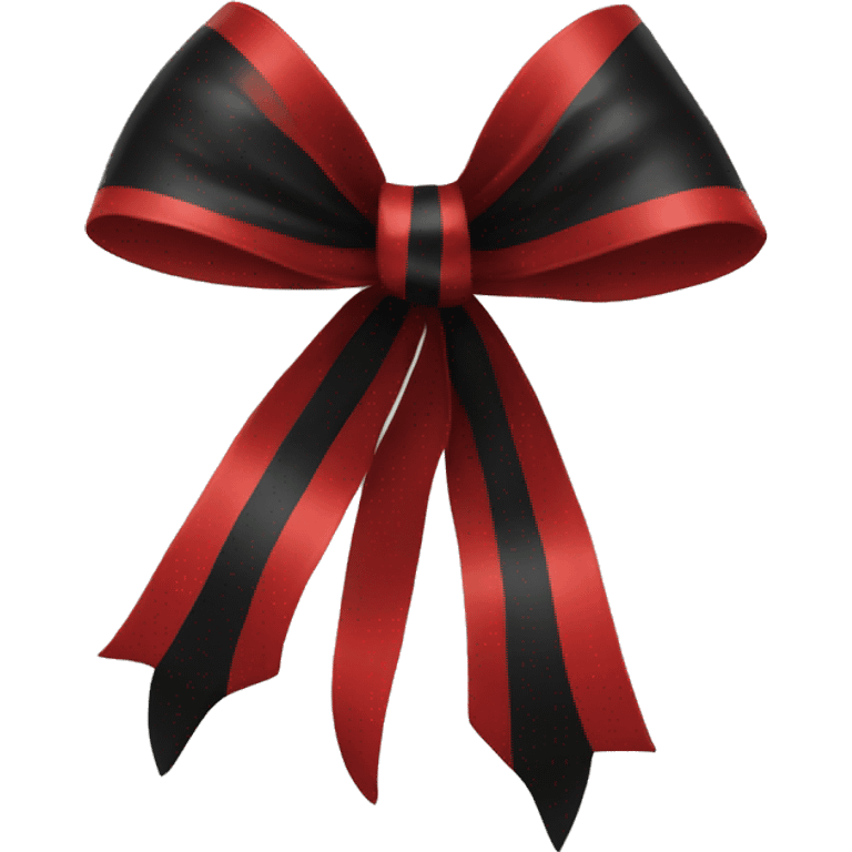 red and black bow emoji