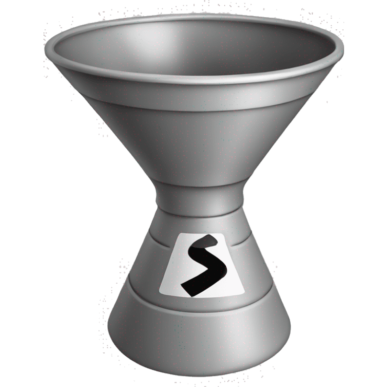 a funnel with a no sign over it emoji