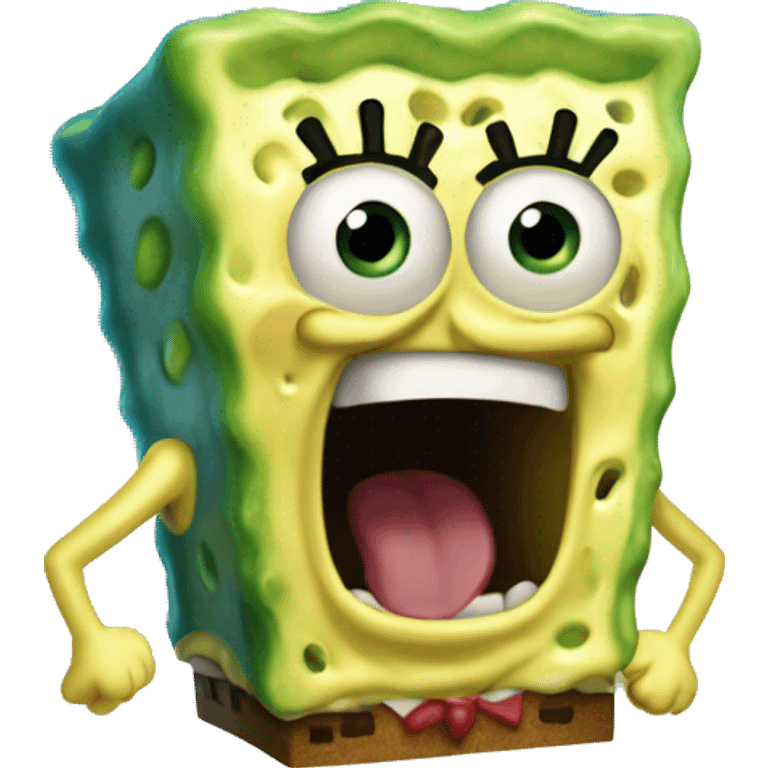 spogebob screaming emoji