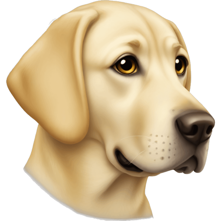 Yellow Labrador at Christmas emoji