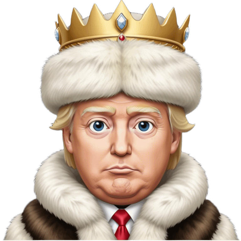 donald trump king in a fur hat
realistic emoji