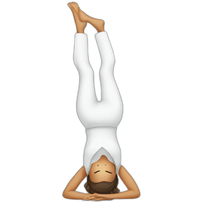 nurse doing headstand emoji