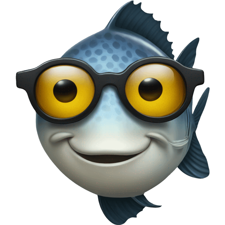 Fish with sunglasses emoji