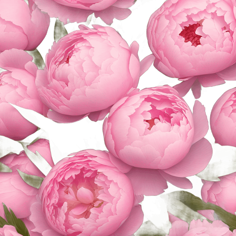 Pink peonies bouquet  emoji