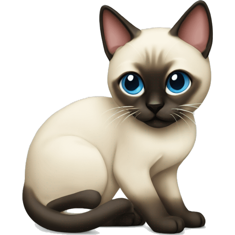 Christmas siamese cat emoji